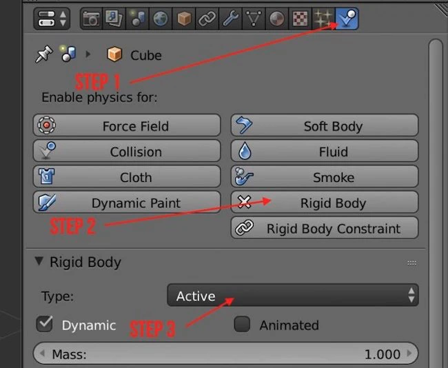 Applying rigid body to simulate collision of two bodies