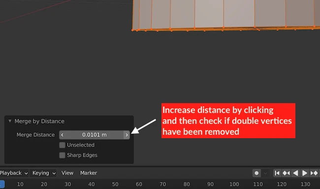 how to increase merge distance