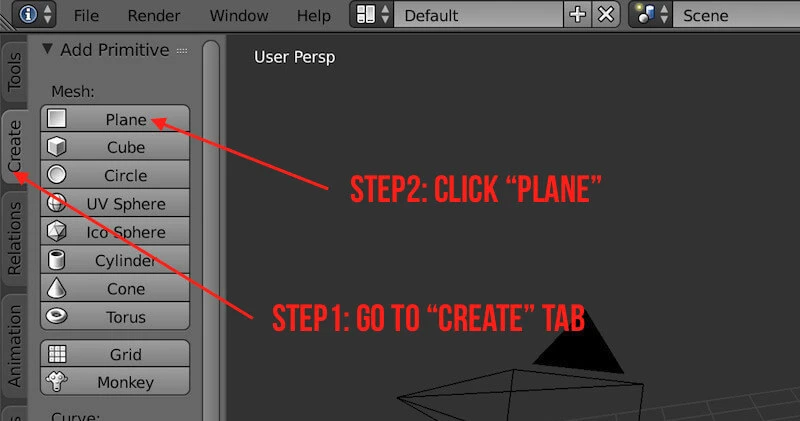 Producing a plane for bouncing animation