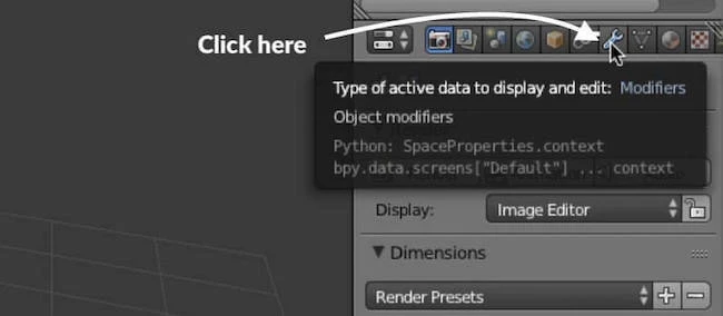 locating solidify modifier on Blender