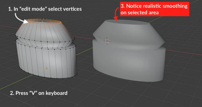 Controlling edge split on selected areas of model