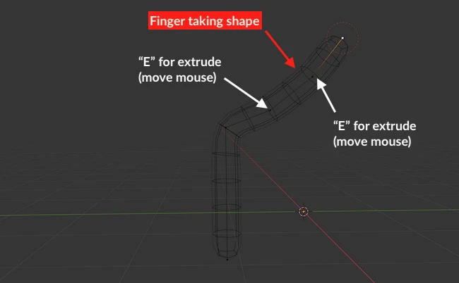 further extrusions while on skin modifier