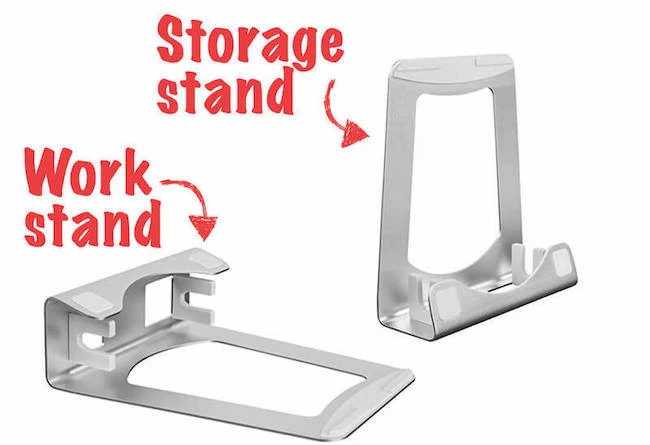 laptop dock for maximizing desk space