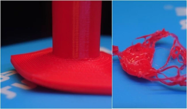 printing issues through lack of bed adhesion