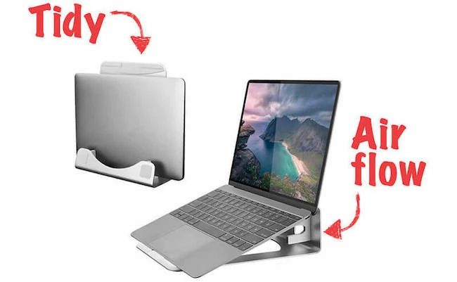 laptop stand and vertical stand in one