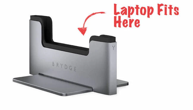 vertical laptop stand