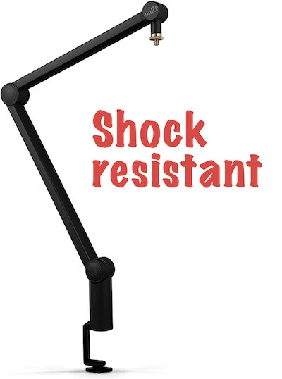 shock resistant boom arm for Shure Sm7b