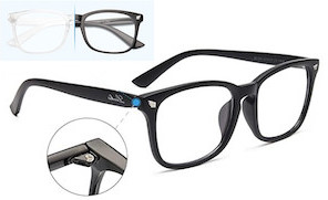 blue light blocking glasses with clear lenses