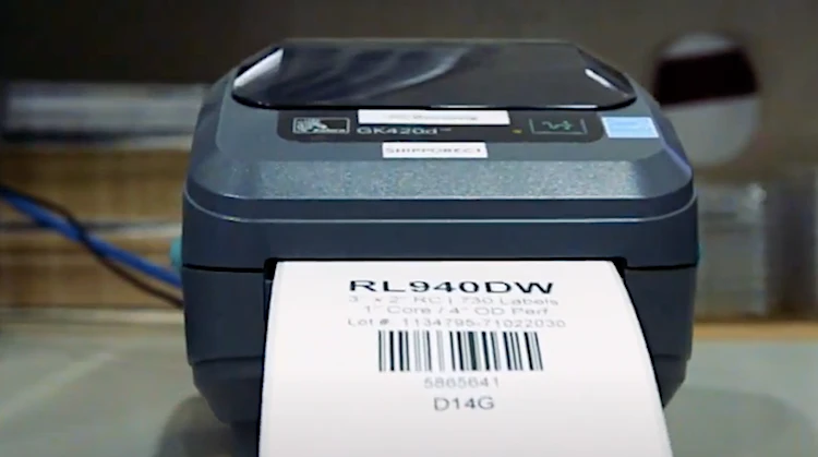 How do thermal label printers work?