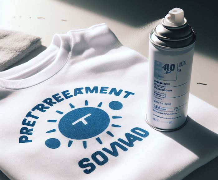 DTG printing requires pretreatment spray to ensure effective penetration of ink onto the fabric